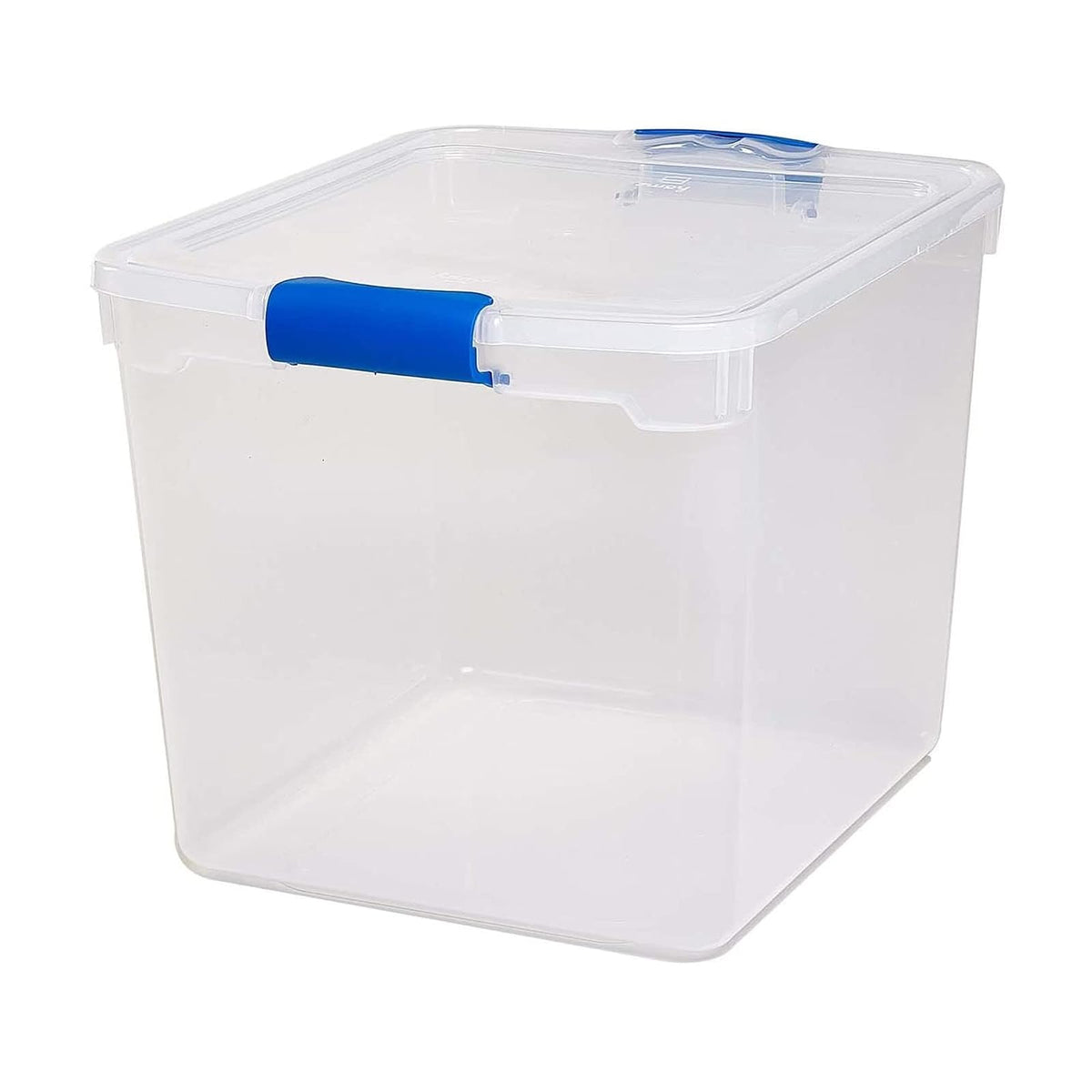 Homz Almacenamiento de plástico, 31 Cuartos - 4 Pack, Transparente, 31 qt, 1, 4