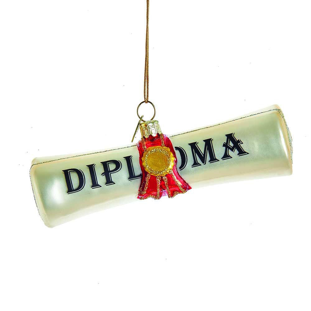 Kurt S. Adler Noble Gems Diploma Vidrio Adorno