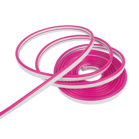 Tira LED Flexible para Letreros Neón Potencia 48W Rosa, Protección 65 para usos en Exterior, 1000 Lúmenes, 120 SMD 2835, 5 metros