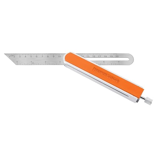 Truper EFT-9X, Escuadra falsa de acero inoxidable, mango de aluminio, 9"