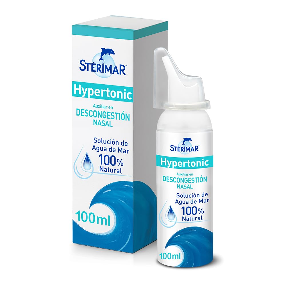 Stérimar Solución Nasal Hypertonic 100 ml. | Recomendado para Congestión Nasal Severa. Uso de 10 a 15 Días. Tu Aliado Contra el Resfriado.100% Natural.
