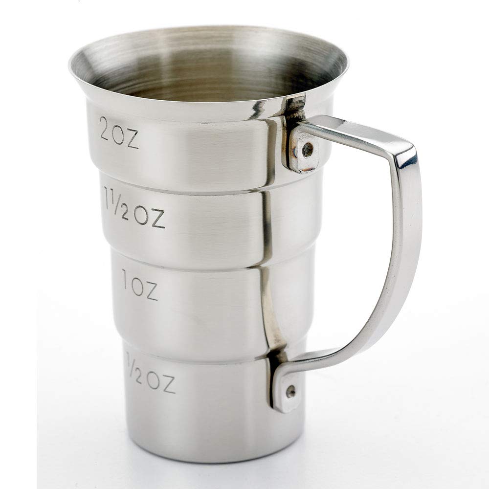 Barfly M37108 - Jigger para bebidas, 2 onzas, acero inoxidable con mango