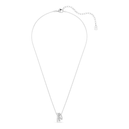 Swarovski Hyperbola Colección, Corte redondo, Blanco, Baño de Rodio