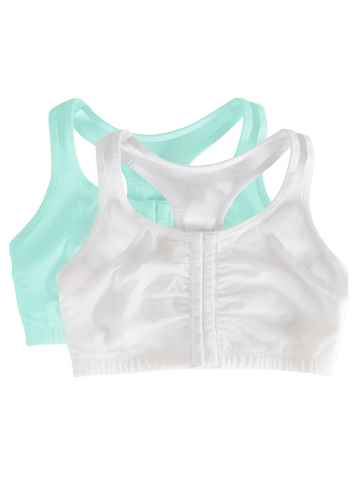 Fruit of the Loom Brasier Deportivo Racerback Paquete de 2 - Blanco - 40