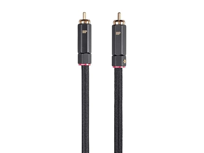 Monoprice Onix Series Digital Coaxial Audio/Video RCA Subwoofer CL2 Rated Cable, RG-6/U 75-ohm 12ft