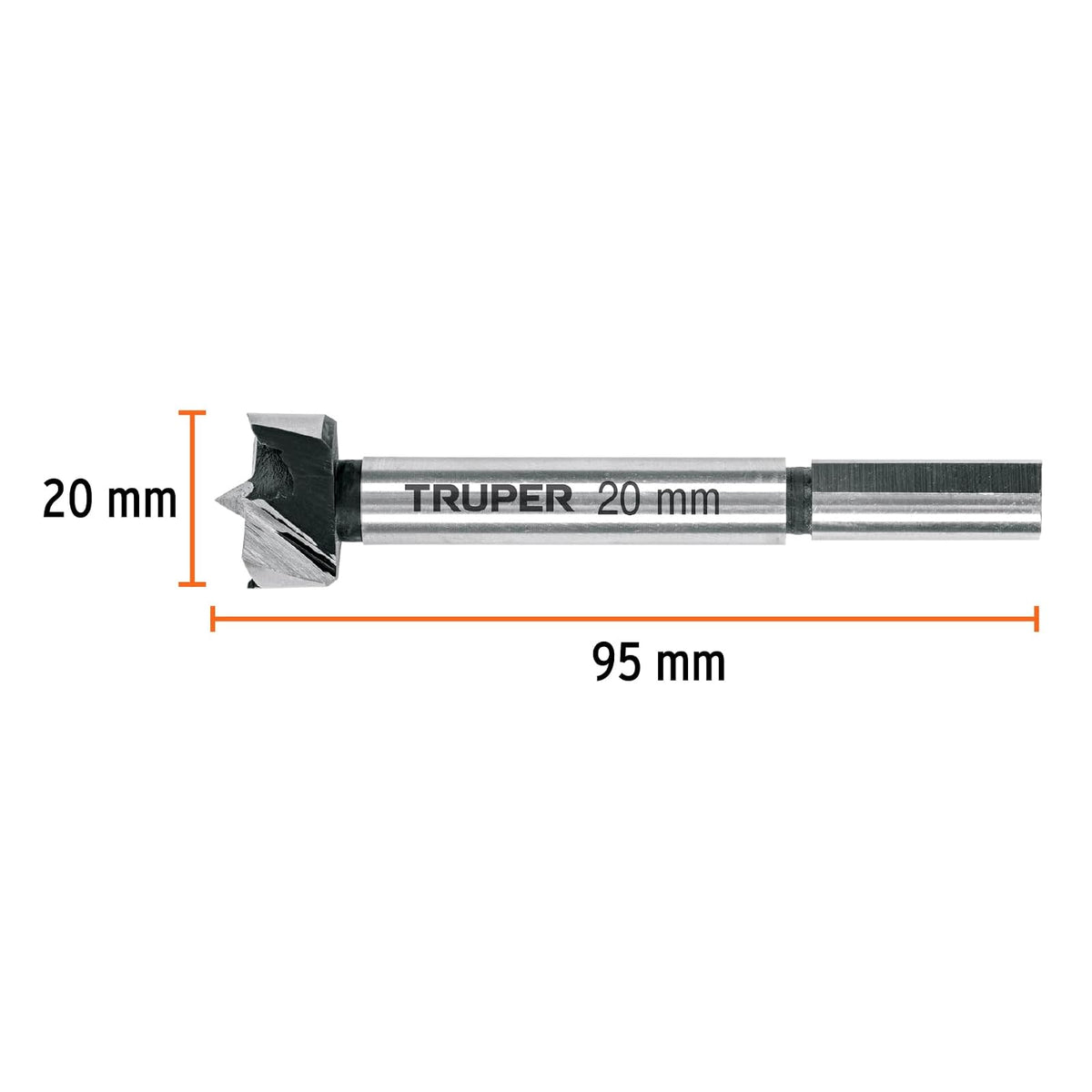 Truper BFM-20, Broca forstner 20 mm para madera