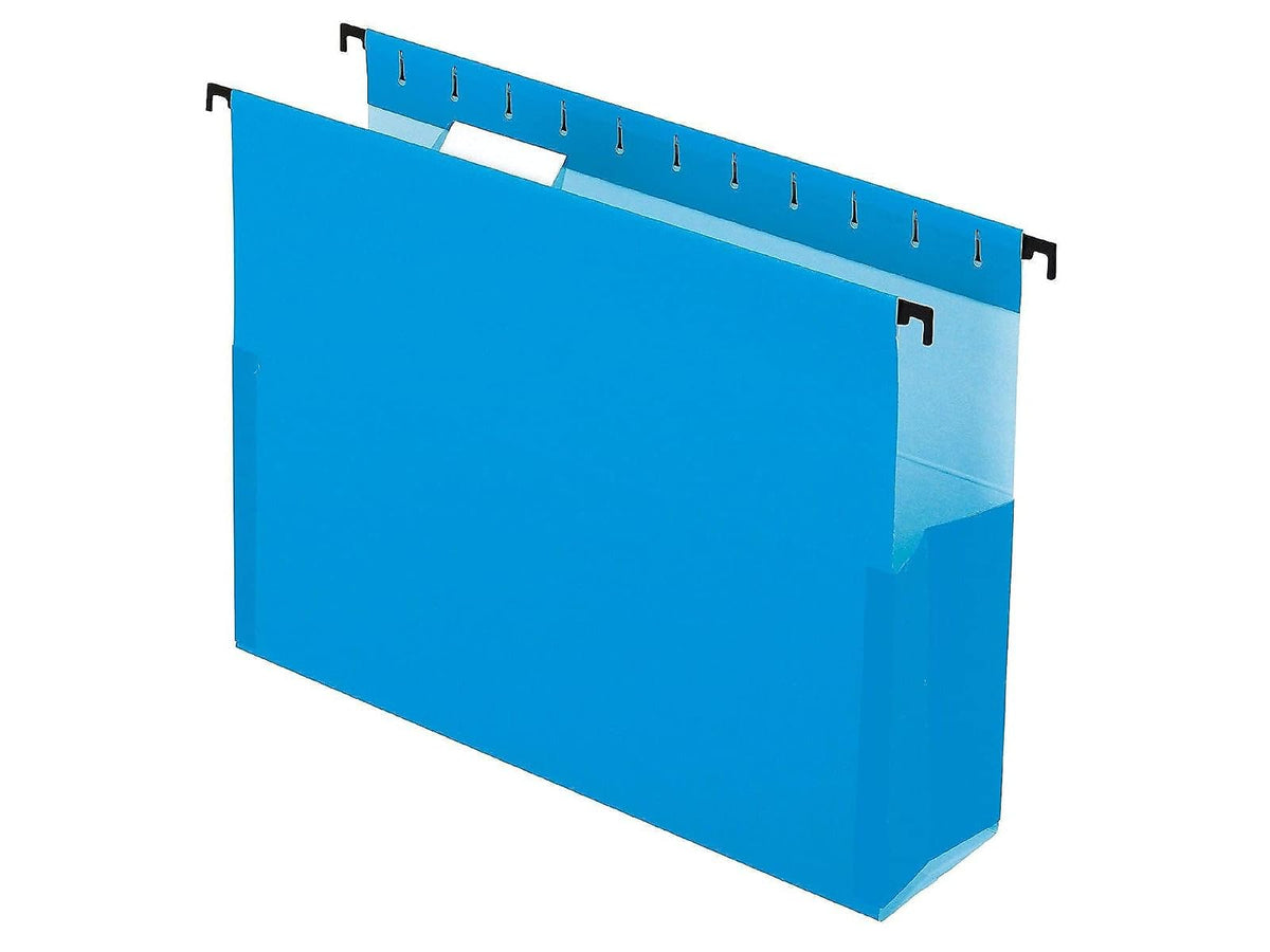 Pendaflex SureHook 59203 - Caja para archivar reforzada, 7,62 cm, carta, azul, corte 1/5, 25/BX