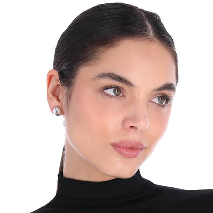 Nine West Aretes Plateado | Color plateado, 2 pares, diseño huggies, aleación de metales