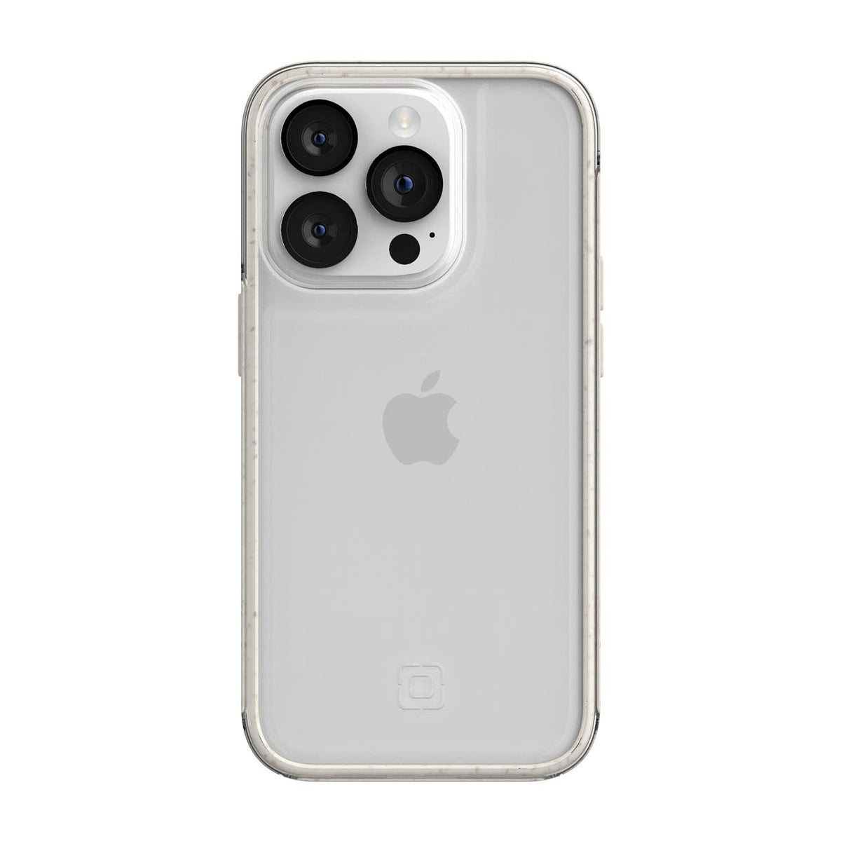 Incipio Organicore Clear Funda Compatible con iPhone 14 Pro, Protección Caídas 4.2m, Bisel Elevado, Compostable - Natural/Transparente
