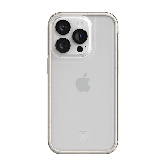 Incipio Organicore Clear Funda Compatible con iPhone 14 Pro, Protección Caídas 4.2m, Bisel Elevado, Compostable - Natural/Transparente