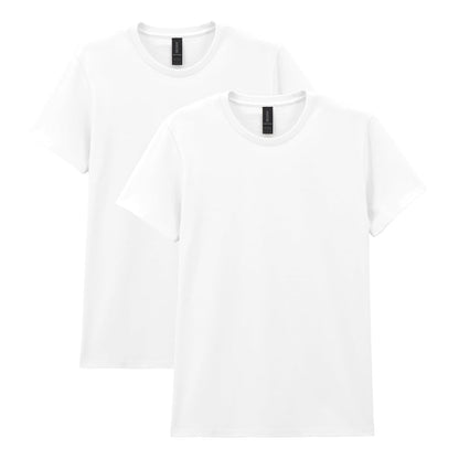 Gildan Playera de algodón Pesado para Adultos, Paquete de 2 Camiseta para Mujer
