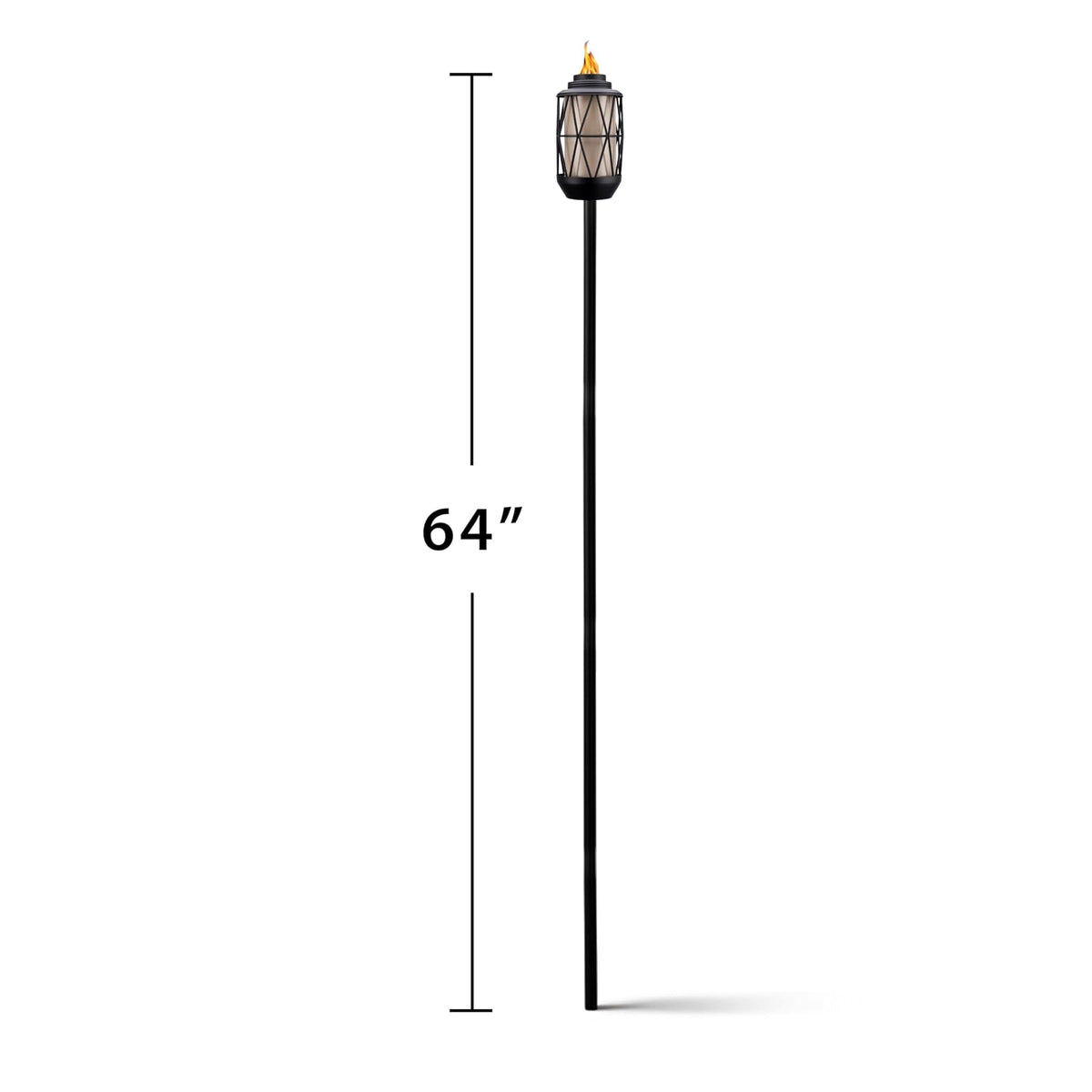 TIKI BiteFighter - Linterna de Metal de Alambre de 64 Pulgadas, Repelente de Mosquitos para Exteriores, iluminación Decorativa para Patio, césped, Patio Trasero y jardín, Bronce Moderno y Negro,