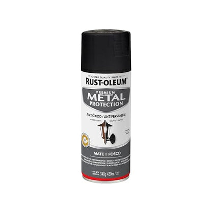 Rust-Oleum Metal Protection Pintura Anticorrosiva Aerosol Negro Mate 340g