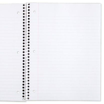 Mead Cuaderno en espiral, 1 materia, 70 hojas, renglones anchos, Paquete de 6