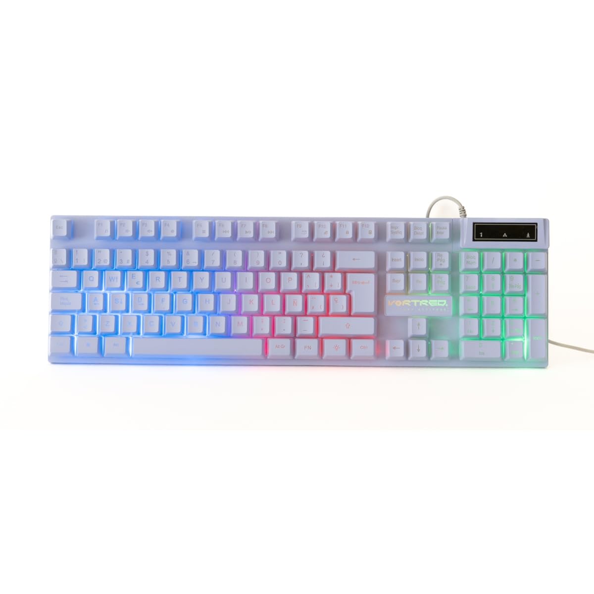 Vortred Kit Gamer 4 en 1, Teclado, Mouse, Audífonos, Mouse Pad, Morado, Gaming Berry