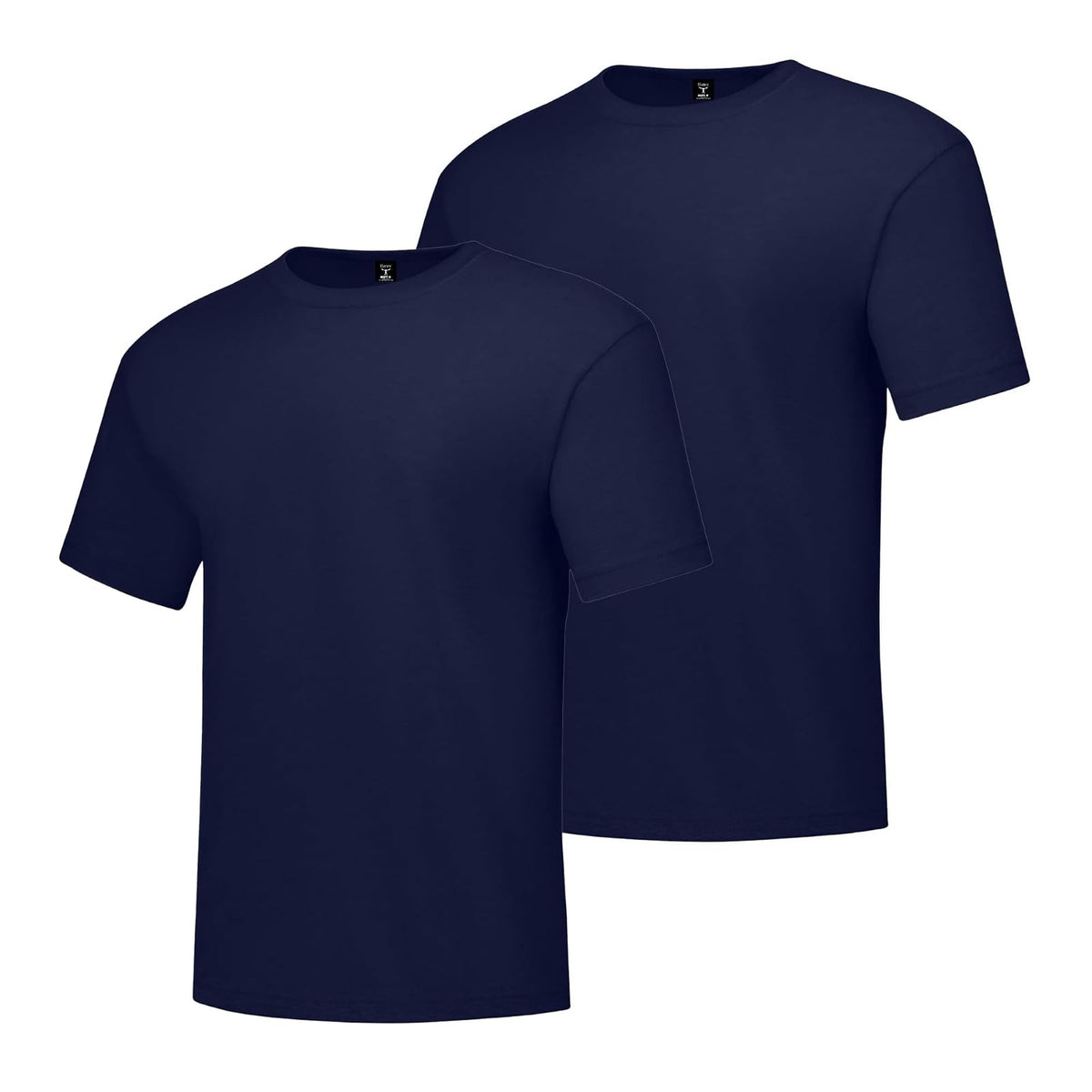 Hanes Beefy-T Playera Manga Corta Hombre, Paquete de 2 - marino - M