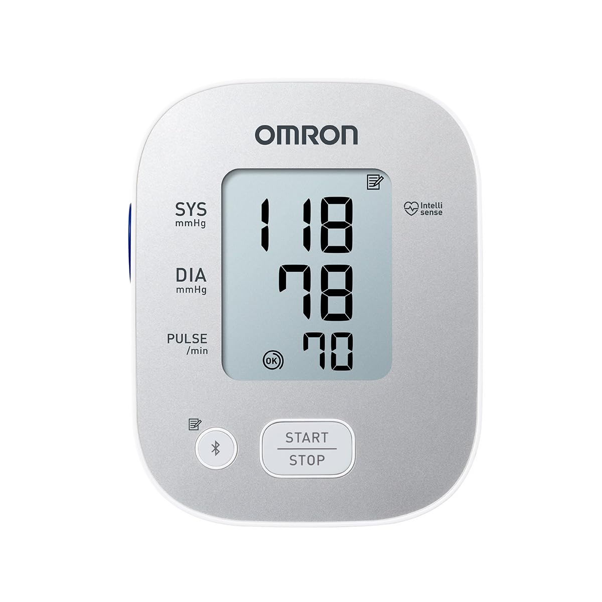 OMRON Baumanómetro automático de brazo 7144T con bluetooth, guía de ajuste de brazalete, compatible con app OMRON connect