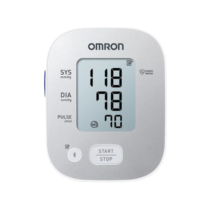 OMRON Baumanómetro automático de brazo 7144T con bluetooth, guía de ajuste de brazalete, compatible con app OMRON connect