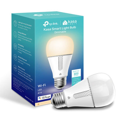 Kasa Smart Light Bulbs, Full Color Changing Dimmable Smart WiFi Bulbs Works 2-Pack (KL125P2), multicolor + KL110 - Bombilla LED Smart Wi-Fi Alexa funciona con Alexa y Google Home,800 lm, blanco suave