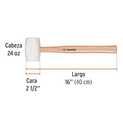 Truper MH-24, Mazo de hule, 24 oz