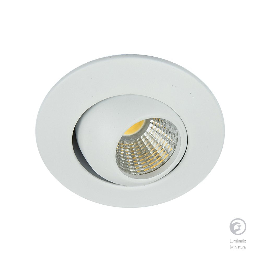 Tecnolite Lámpara de Interior LED para Empotrar YDCLED-300/B, 4 W, Luz Suave Cálida, Blanco