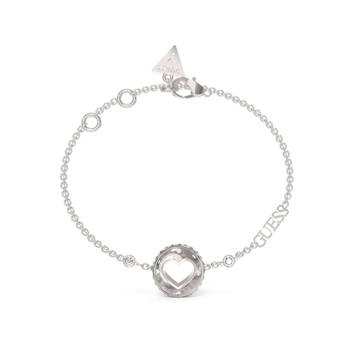 GUESS Pulsera para mujer rolling hearts