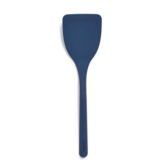 GreenPan Espátula de silicona sólida, utensilio de cocina giratorio, utensilios de cocina antiadherentes de goma flexible, núcleo de acero rígido, resistente al calor, mango antideslizante