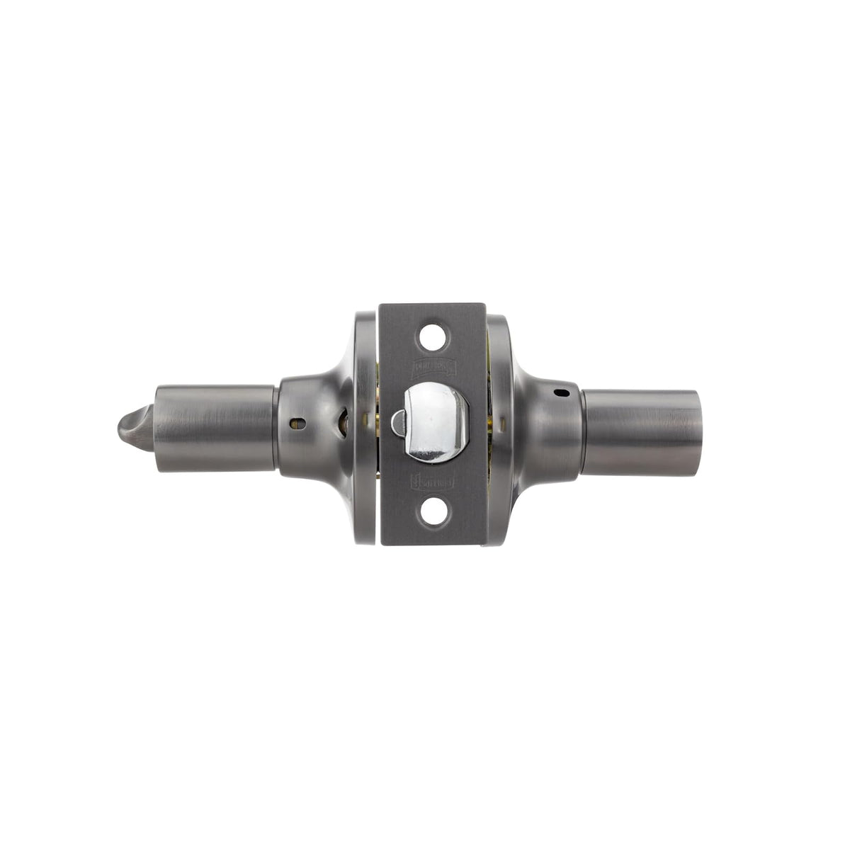 Phillips Manija Cedro Recámara GunMetal | Cerradura Tubular con Mecanismo Anti Tarjeta | Puertas 35-45mm Derecha e Izquierda | Incluye Llaves y Garantía