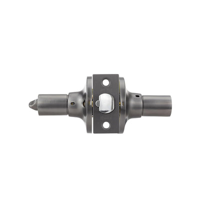 Phillips Manija Cedro Recámara GunMetal | Cerradura Tubular con Mecanismo Anti Tarjeta | Puertas 35-45mm Derecha e Izquierda | Incluye Llaves y Garantía