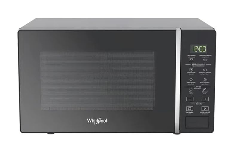 Horno de microondas Whirlpool de 0.7 pies cúbicos / 20 L Negro modelo WM-1807B
