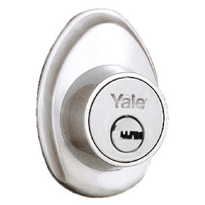 Yale MX80871 Gatillo Venecia Alta Seguridad Llave Mariposa, Niquel Satin