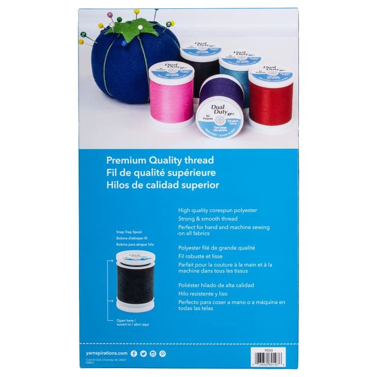Coats & Clark - Juego de hilos de coser de uso general, 50 carretes multicolor