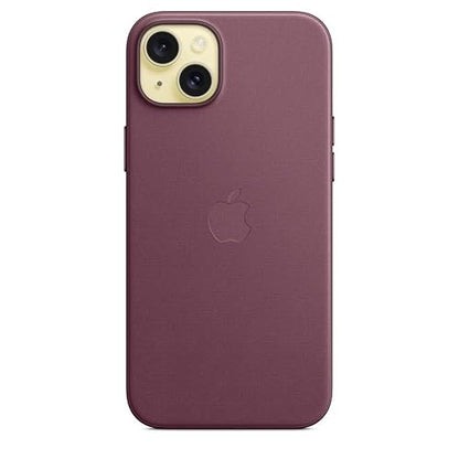 Funda de FineWoven con MagSafe para el iPhone 15 Plus - Rojo Mora