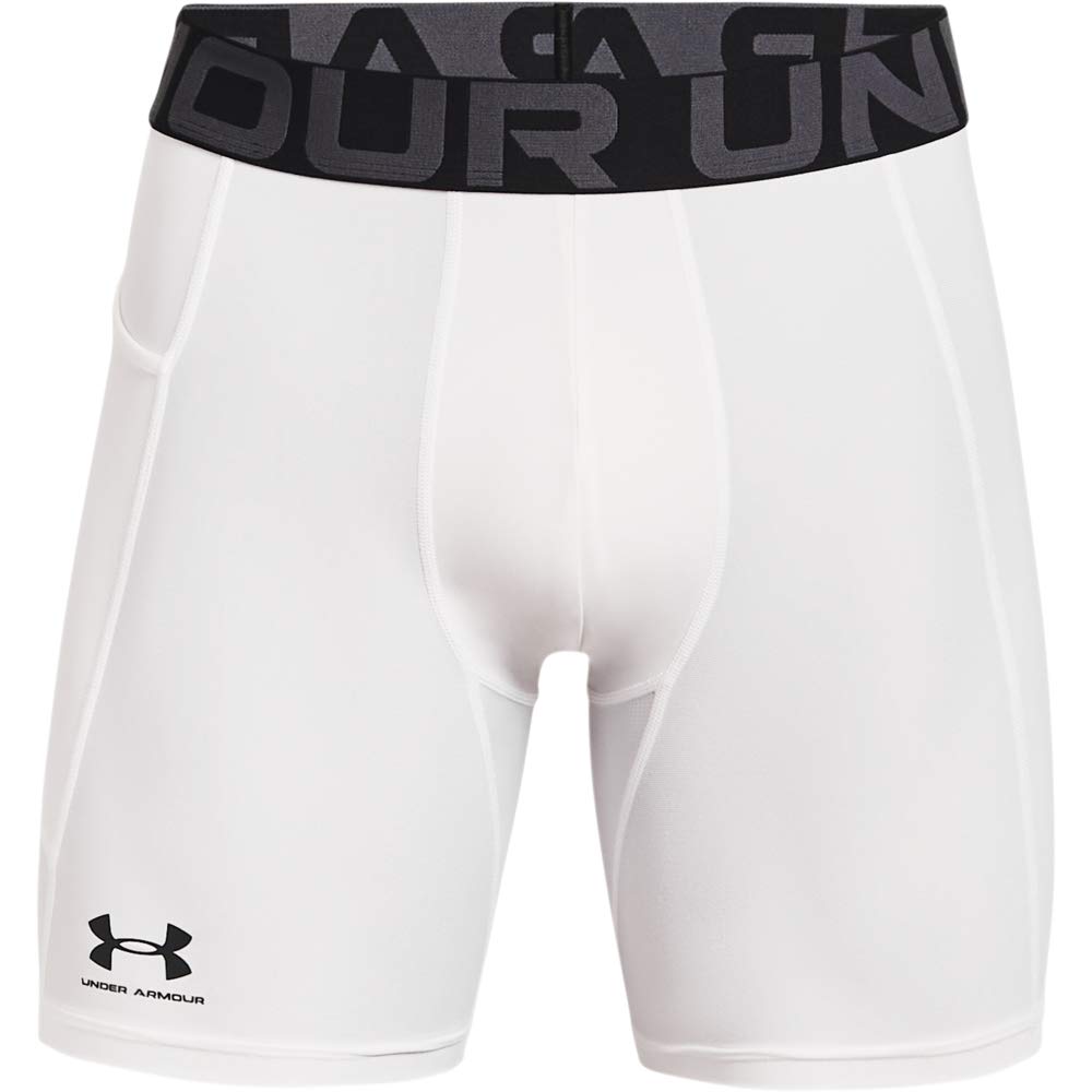Under Armour UA HeatGear Shorts de Entrenamiento para Hombre - Blanco (White - Black - 100) - XL