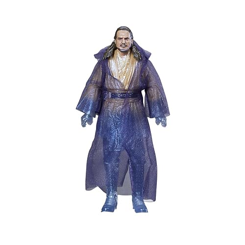 STAR WARS SW BL QUI GON Jinn Force Spirit | Star Wars The Black Series - Figura de acción de 6 pulgadas exclusiva - Force Spirit Qui-Gon Jinn