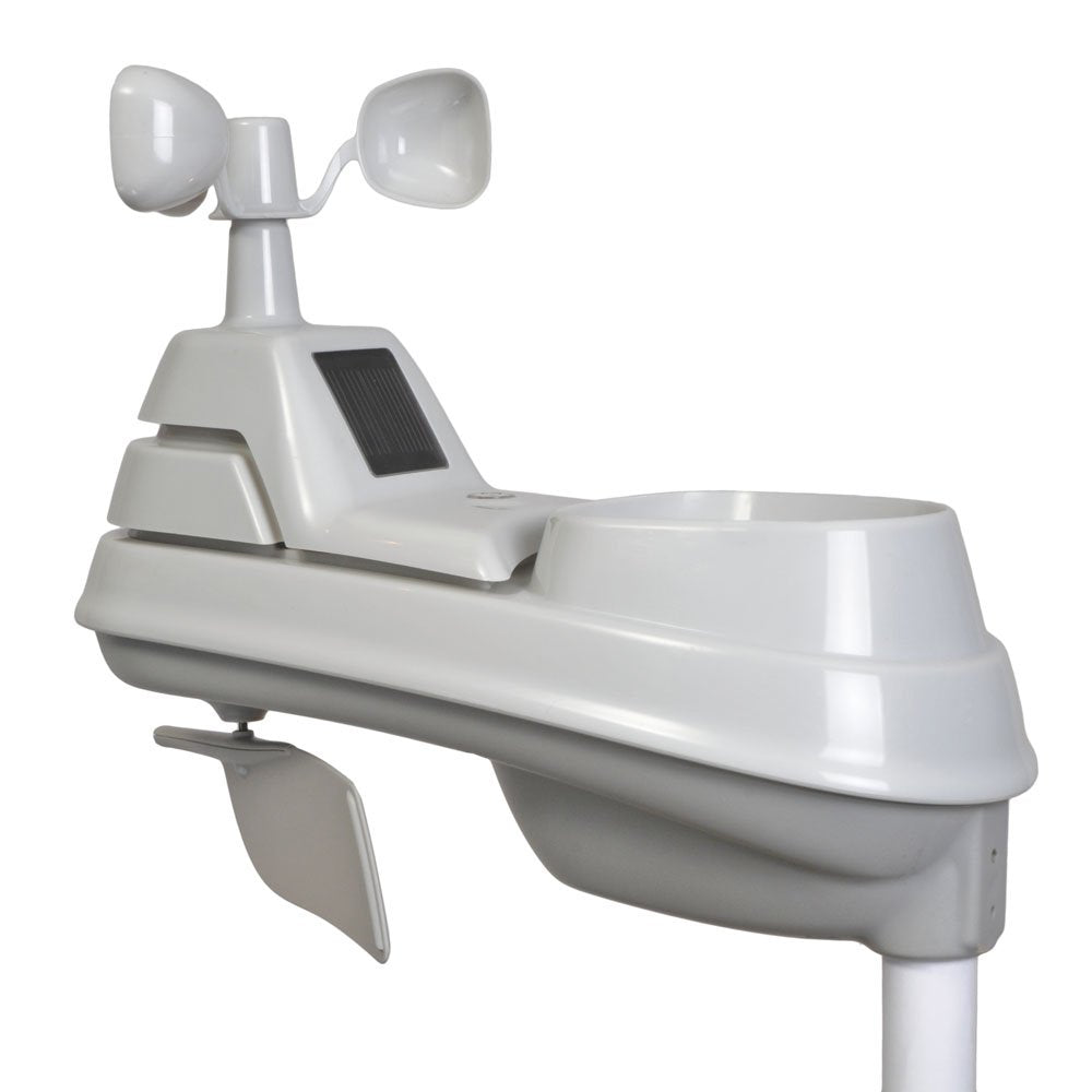 AcuRite Iris (5 en 1) Sensor de clima con medidor de lluvia, velocidad del viento, dirección del viento, temperatura y humedad (06004M)