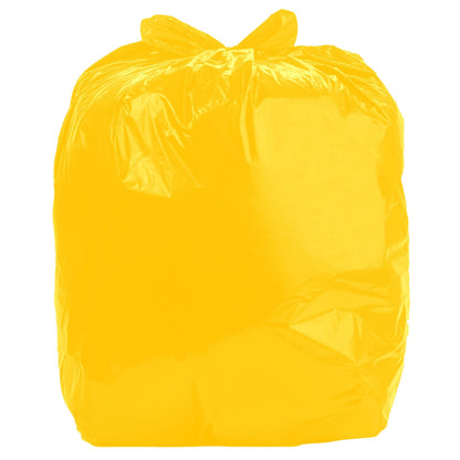 Ultrasac - Bolsas de basura amarillas de 55 galones (valor de 50 unidades) – Plástico de resistencia industrial equivalente a 1.5 mil 37 pulgadas x 54 pulgadas para latas de 50-55 galones – Se adapta