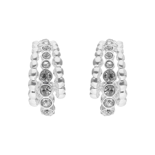 Nine West Aretes Plateado para Mujer