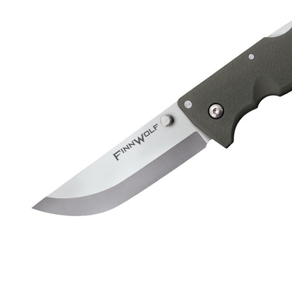 Cuchillo Plegable de Caza con Mango Verde Griv-Ex OD de 3.5 Pulgadas, AUS8A, de Acero frío, de 4.3 Pulgadas, AUS8A, en Caja