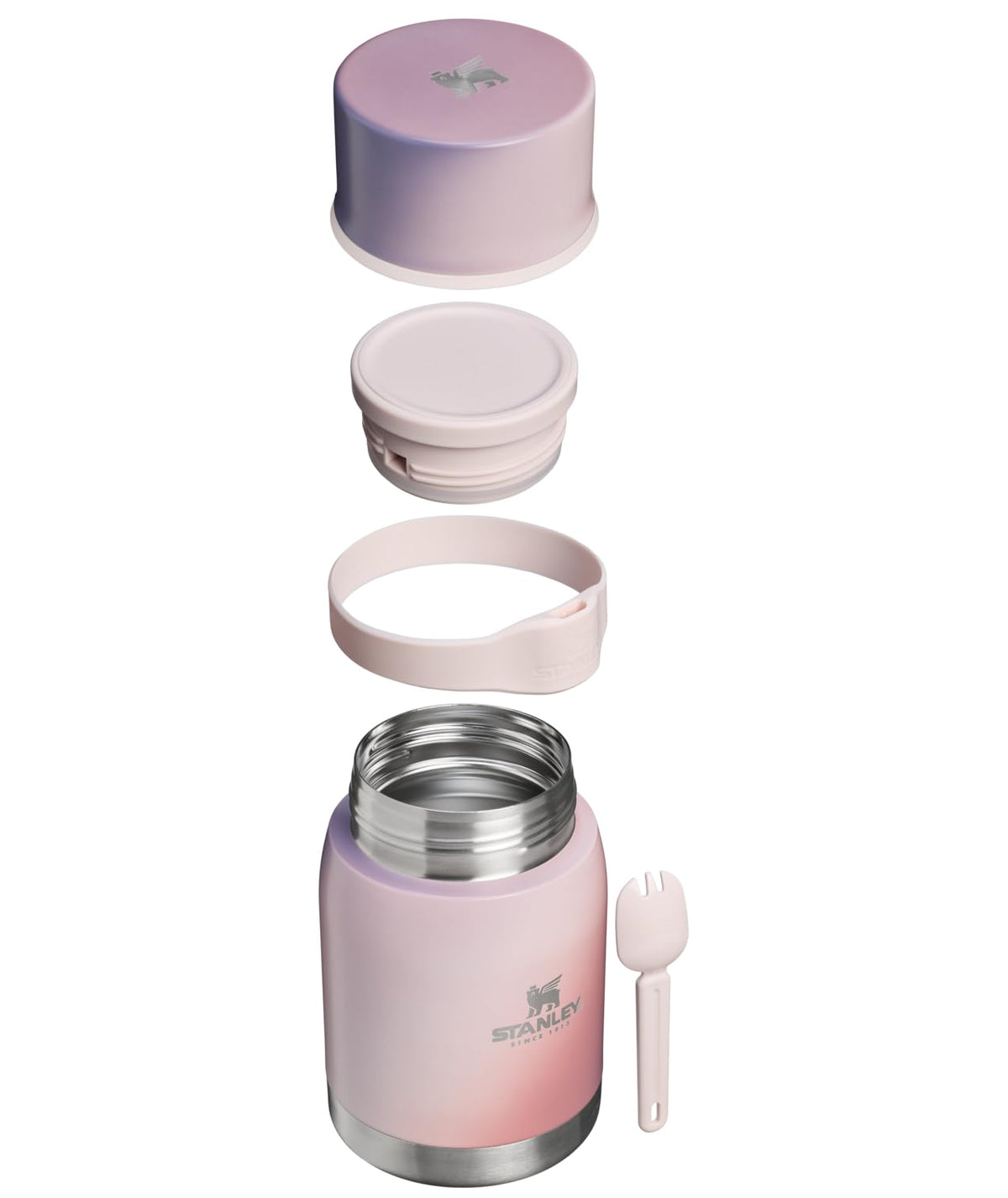 STANLEY The Adventure To-Go - Tarro de comida + Spork de 24 onzas / 0,71 L Espiral de amanecer