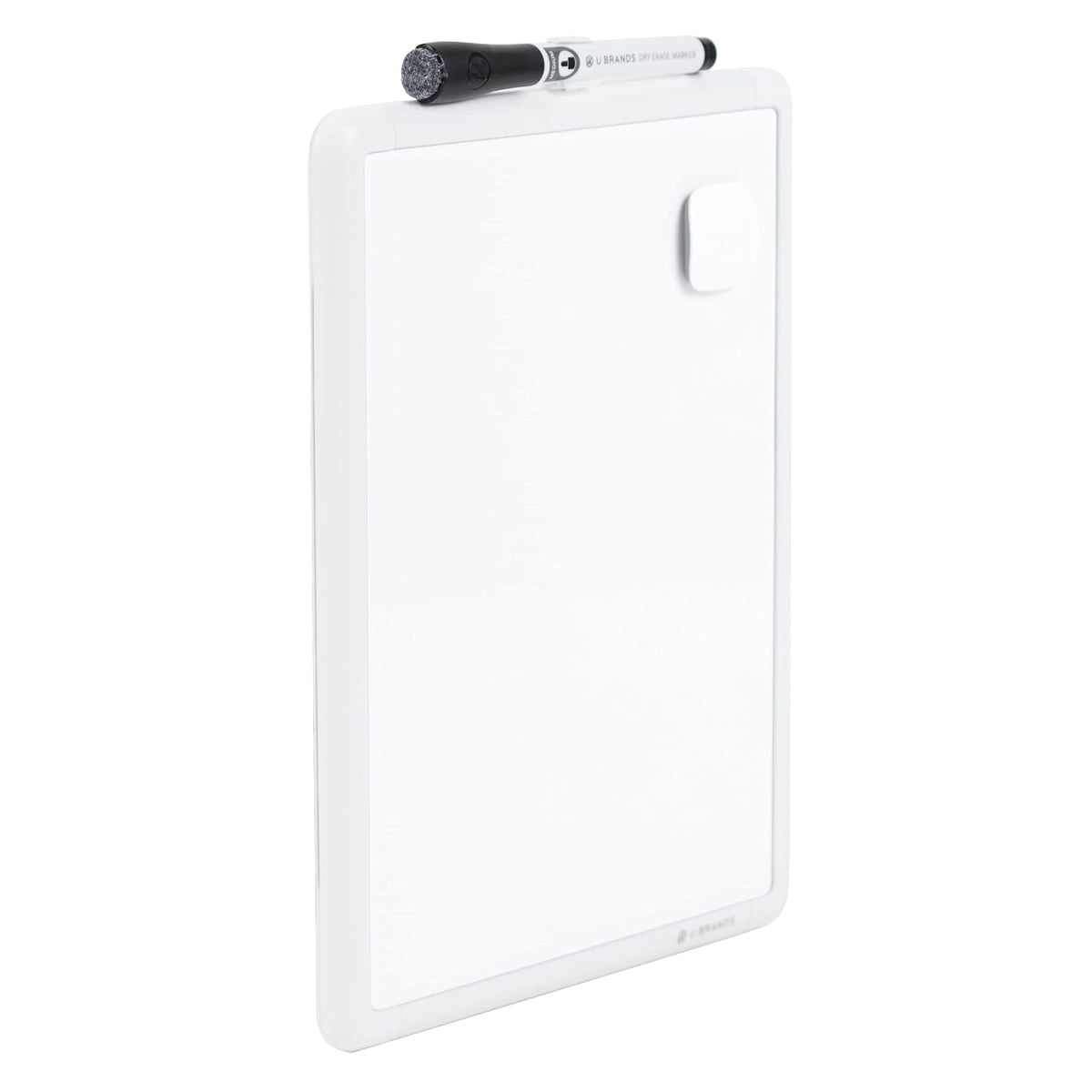 U Brands Contempo - Pizarrón magnético de borrado en seco, pulgadas, armazón blanco, 252U00-04, Sencillo, Blanco, 8.5 X 11