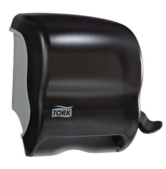Tork 83TR Hand Towel Roll Dispenser, Lever, Plastic, 12.82" Height x 12.49" Width x 8.6" Depth, Smoke (Case of 1 Dispenser) For use with Tork RB350A, RB600, RB800, RK1000, RK350A