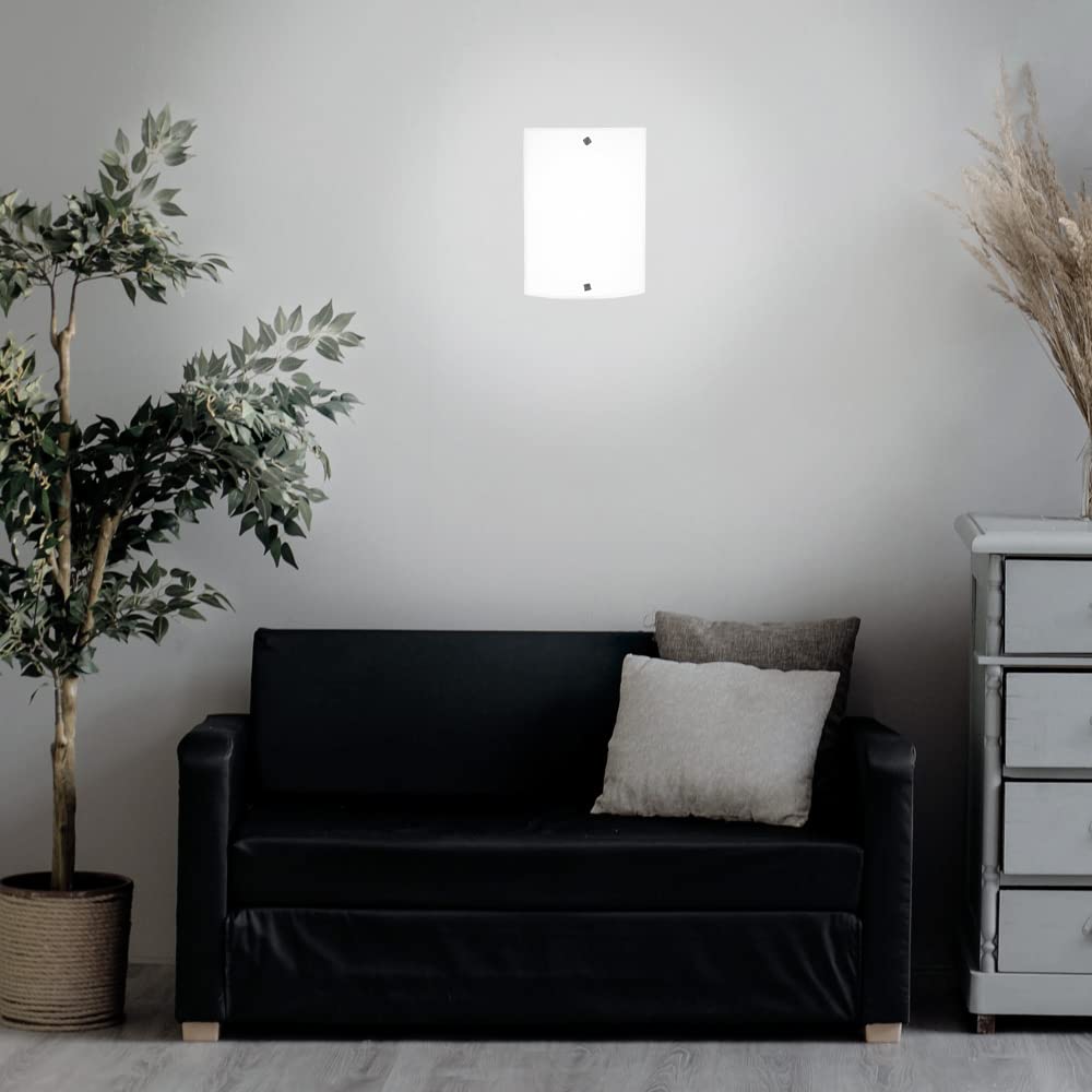 Tecnolite - Lámpara de Pared Arbotante Cristal, Potencia Máx. 60 W, 1 Base E27, Sobreponer, No incluye foco