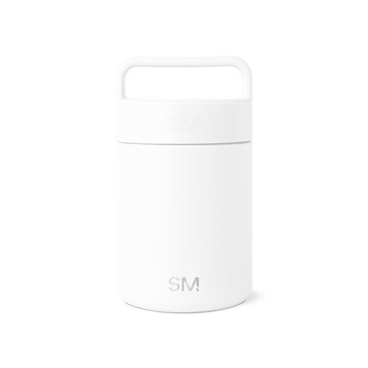Simple Modern Provision Tarro Térmico para Alimentos, Acero Inoxidable - 355ml - -Winter White