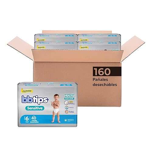 Pañales Bbtips, Talla XX Grande (6), 160 Pañales