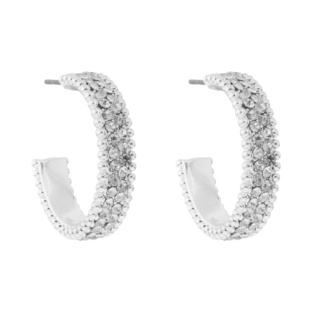 Napier Aretes Cristal Letra C Para Mujer