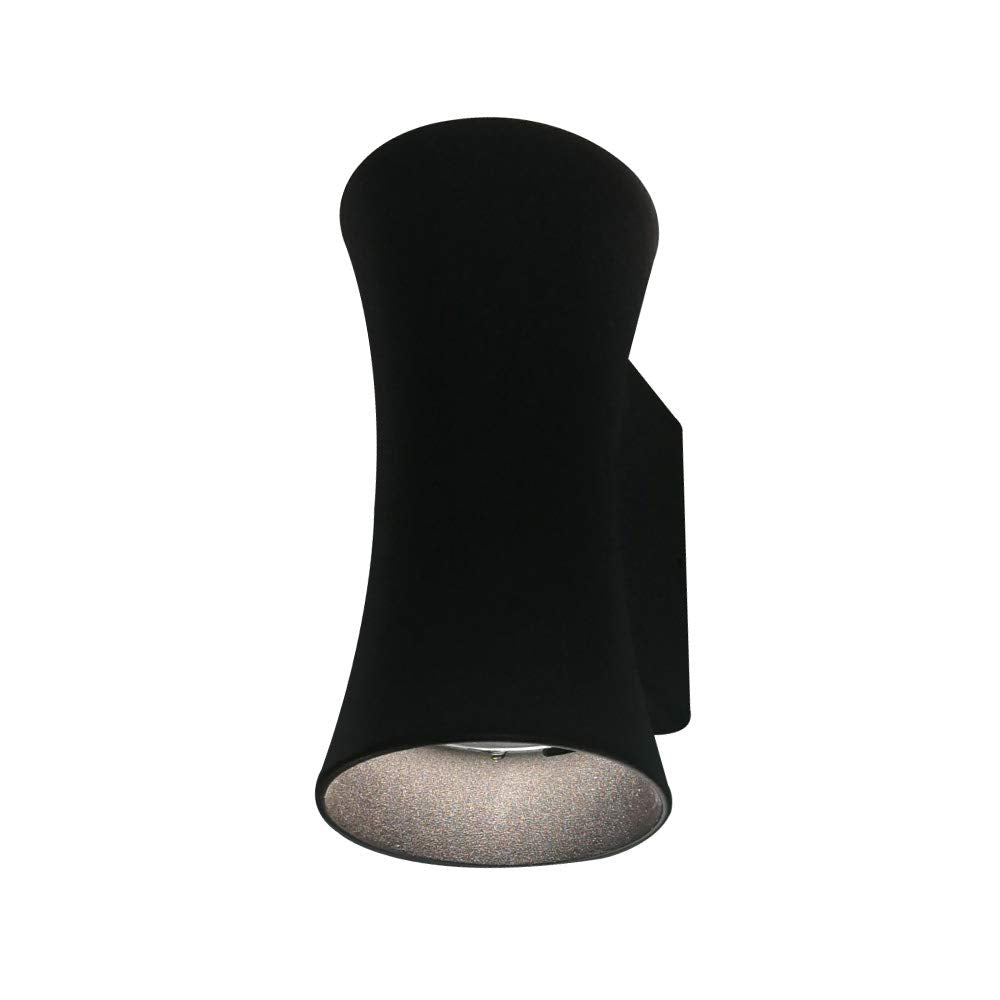 Tecnolite Lámpara Exterior de Muros LED 12W 100-240V 3000K 600 lm, Negro, 12HLED416MV30N