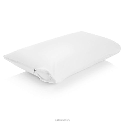 Linenspa Protector para Almohada - Protector Impermeable - Protege tu Almohada Contra Líquidos, Alérgenos y Accidentes - Hipoalergénico y Transpirable - Queen