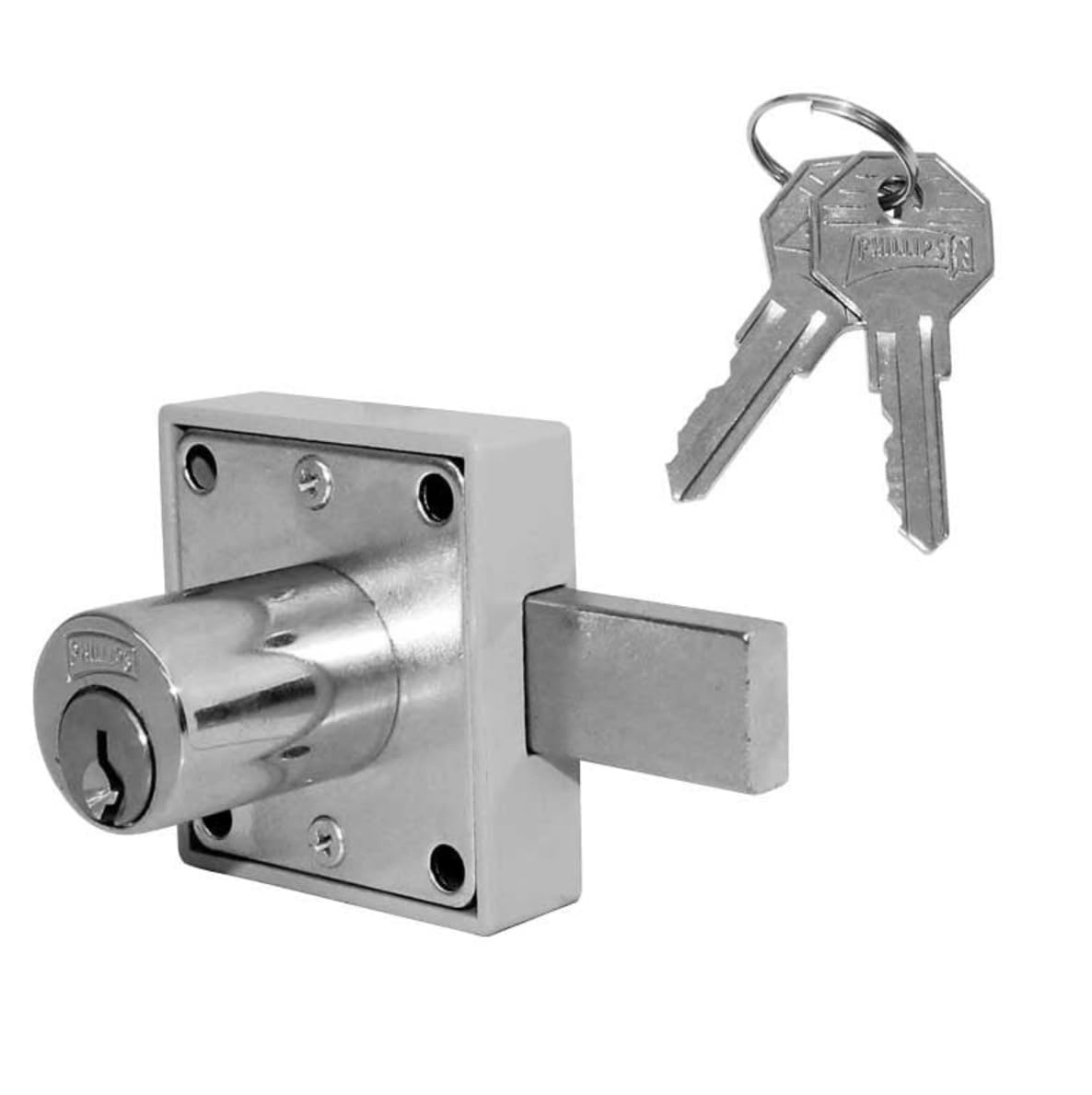 Phillips Cerradura Para Mueble Modelo 250 Derecha/Izquierda Cromo