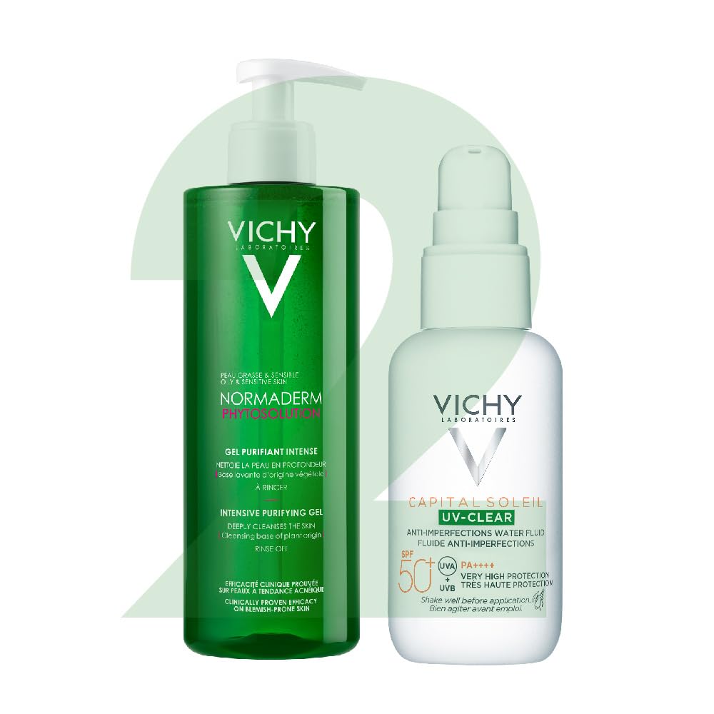 Kit Vichy Normaderm Piel Grasa con Ácido Salicílico Limpieza y Protección Solar